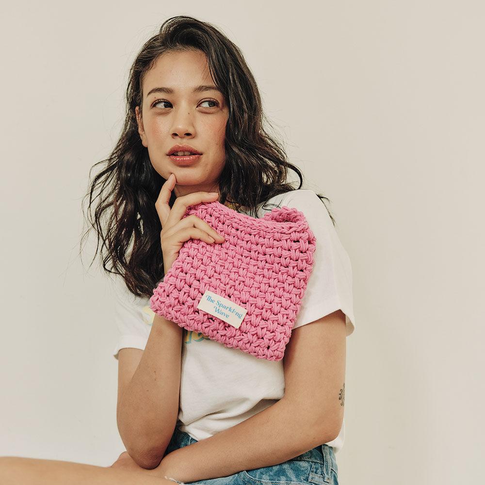 Double Crochet Bag Pink
