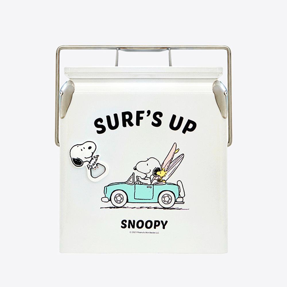 보프렌즈 스누피 캠핑 서프 쿨러 (White/beige)