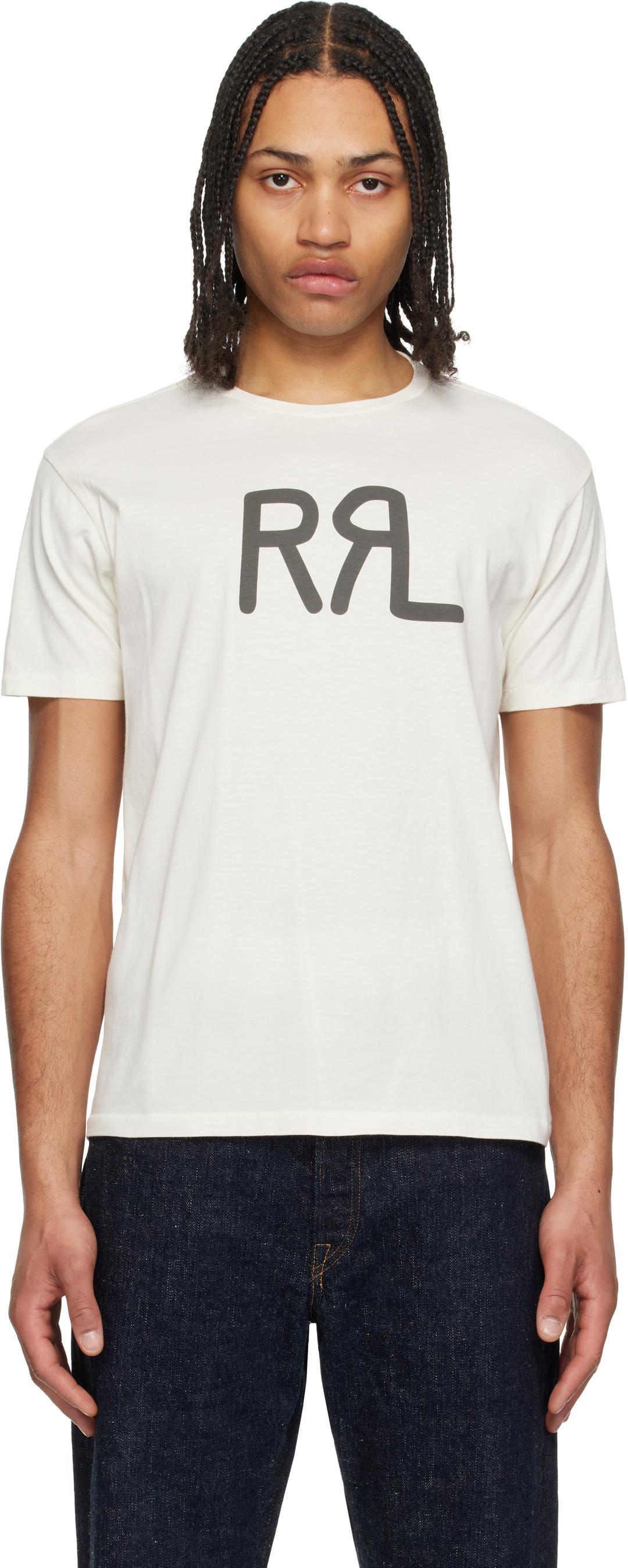 오프 화이트 랜치 로고 티셔츠