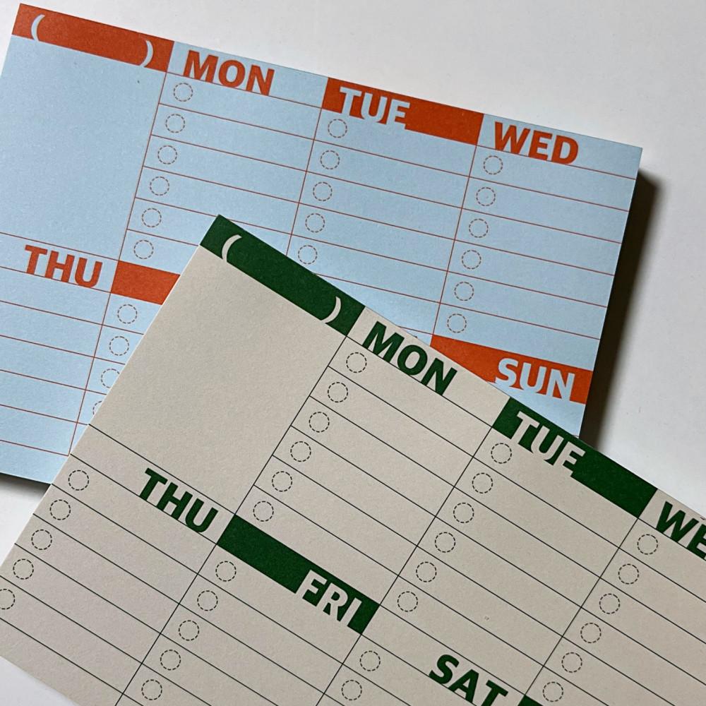 [마이시리즈] 위클리 메모지(weekly notepad) (2colors)_3차 재입고