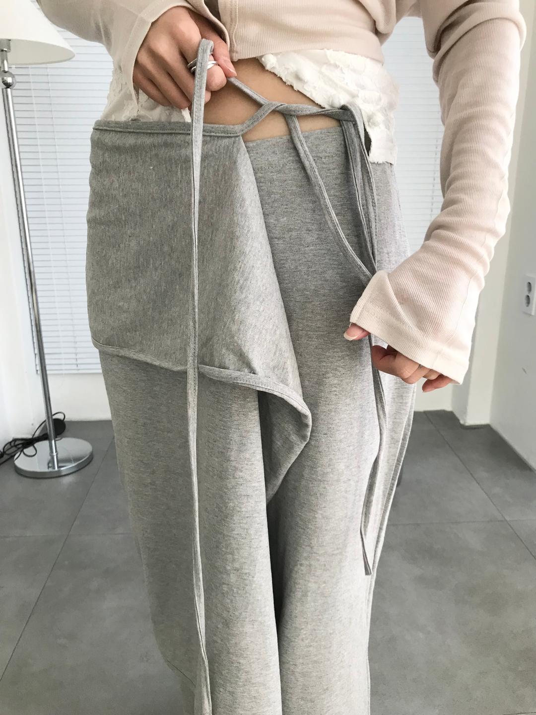 casual drape skirt pants (2c)