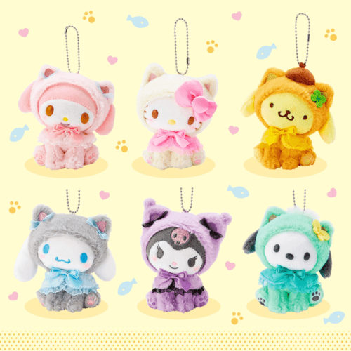 산리오 치유 냥코 마스코트 홀더