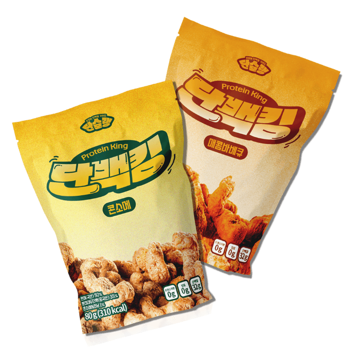 단슐랭 단백킹 단백질 프로틴 과자 칩