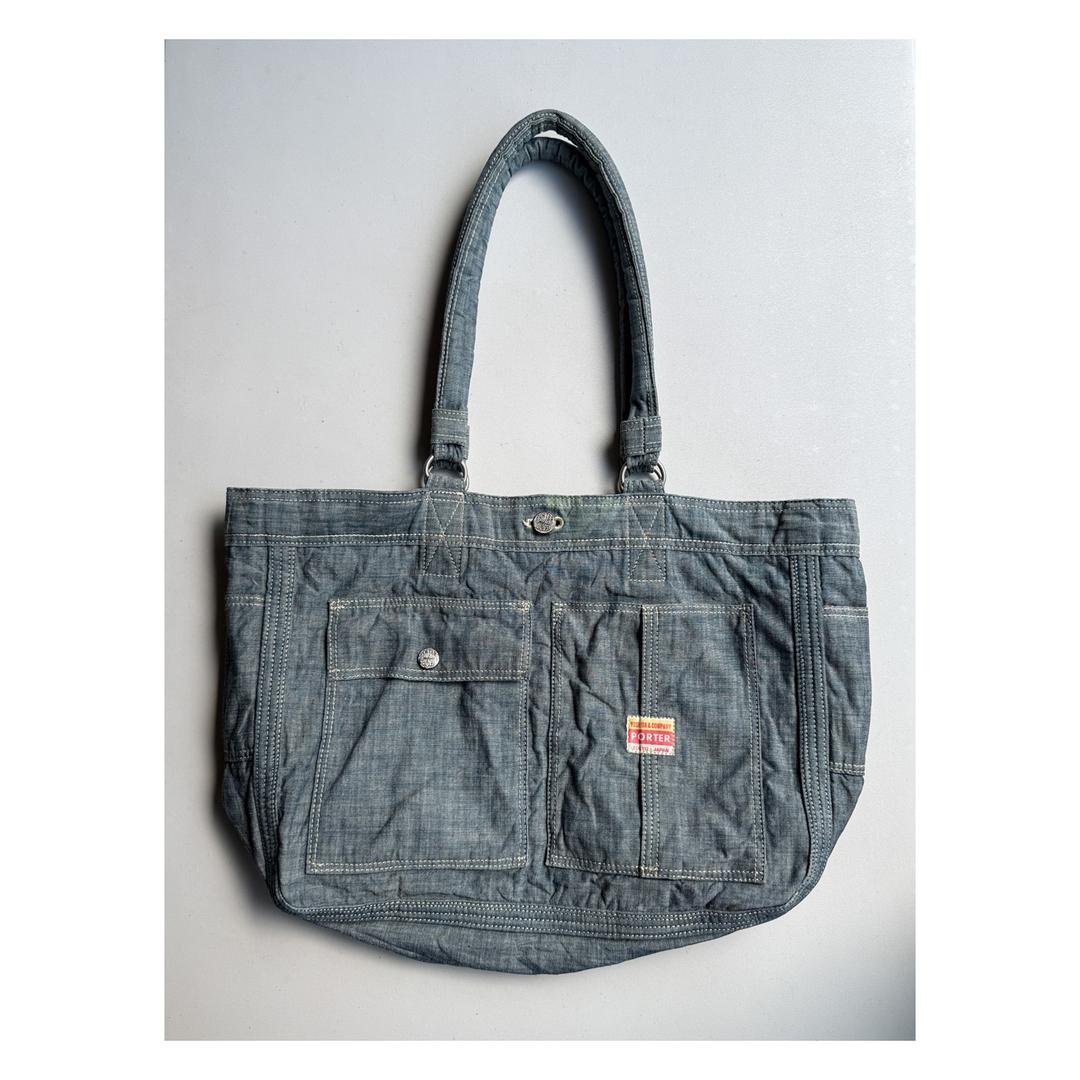 PORTER - Reverse Denim Tote Bag *70th anni