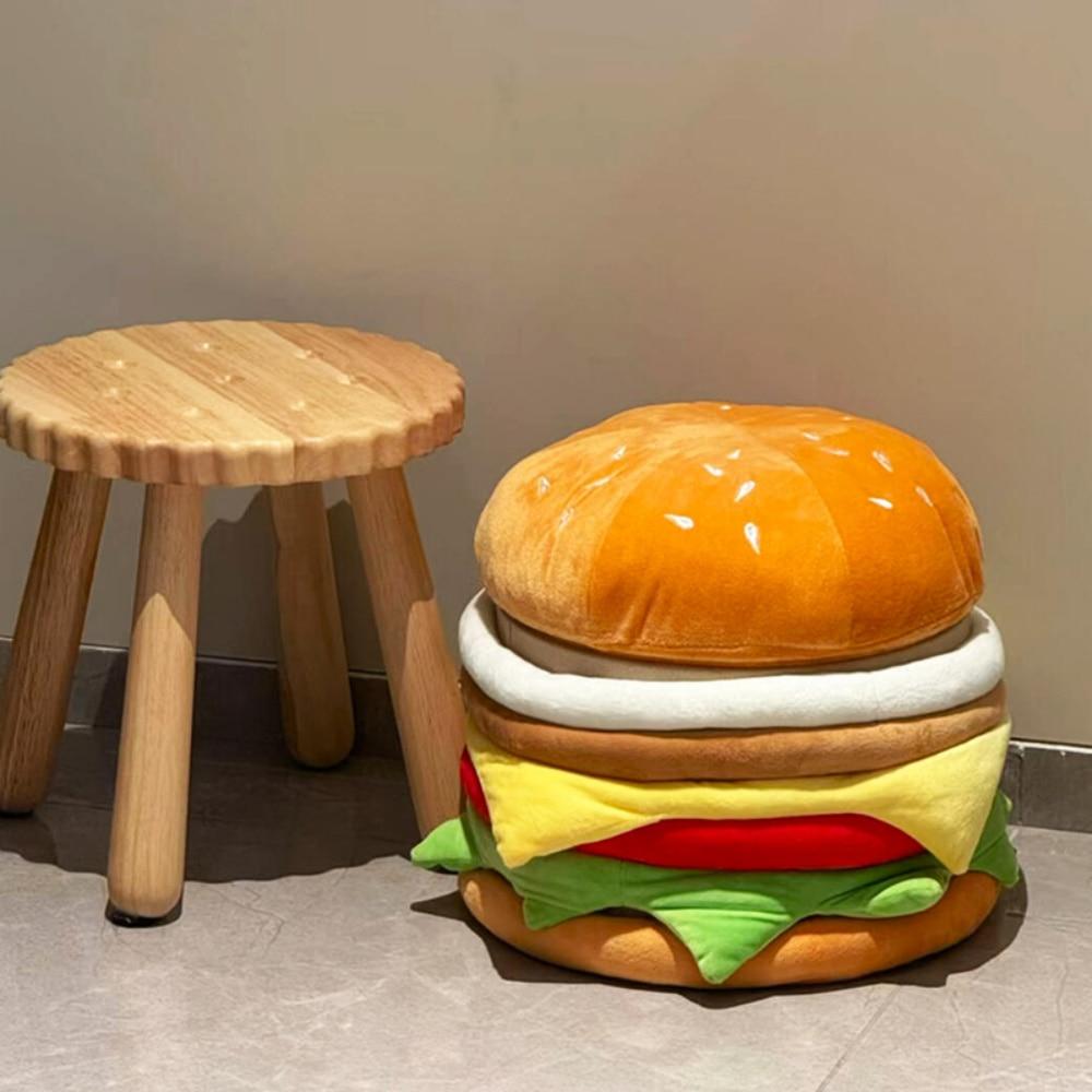 띠끄룸 Burger Box 버거 수납스툴 의자 쿠션 인테리어 소품