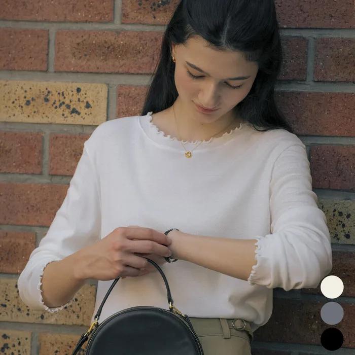 Ruffle round t-shirt [TIFA01LT11]_3color