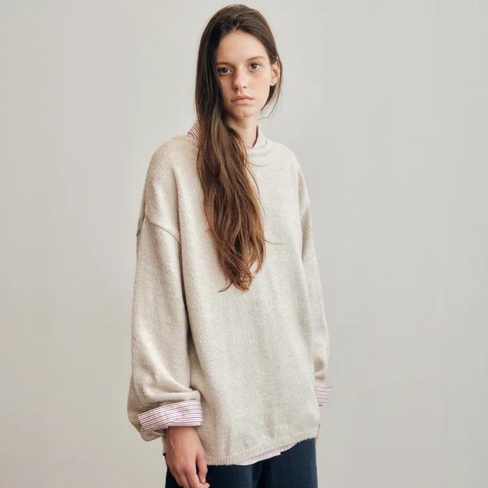 Reversible Back String Knit_CTK237(Grey)