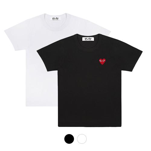 2024년 꼼데가르송 반팔티 레드와펜 블랙와펜 남녀공용