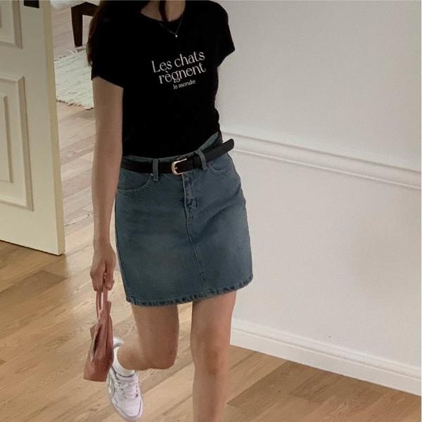 LES CHATS TEE W (BLACK)