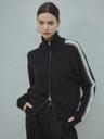 Authentic Track Zip-up Cashmere Wool Knit _CTK201(Black)