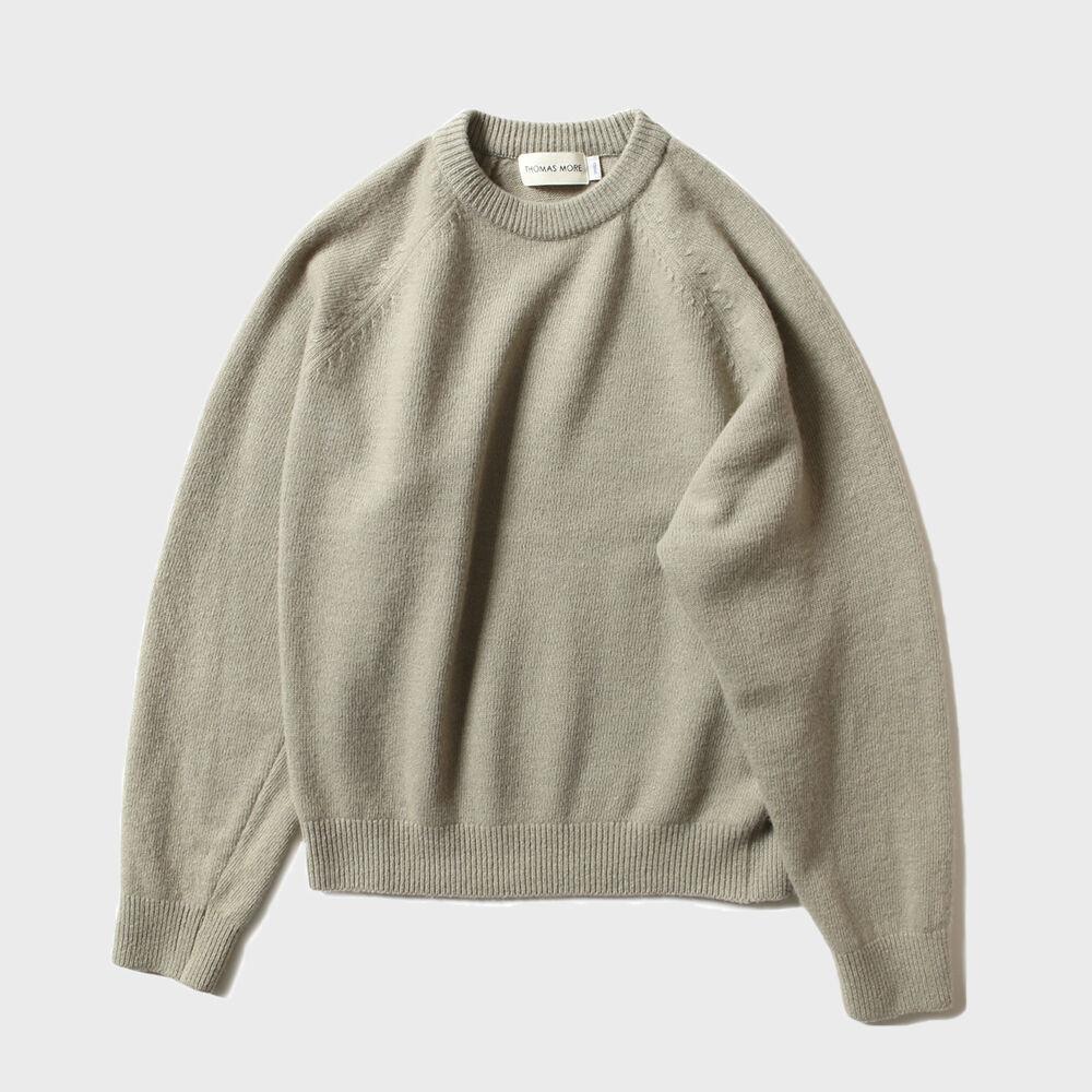 sw1403 램스울 라운드 니트-유칼립투스