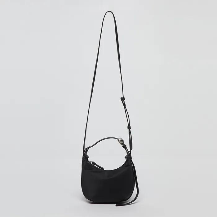 Mini luv moon bag(Nylon black)