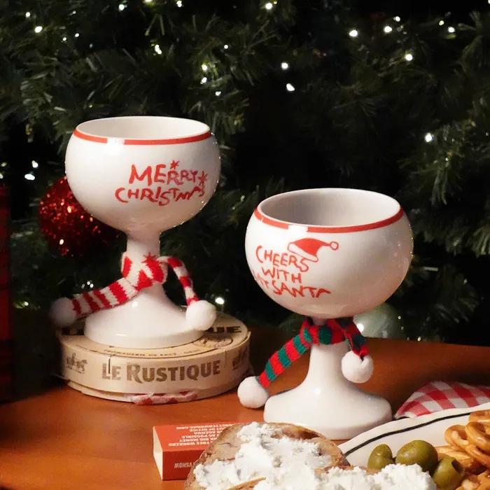 (목도리 증정이벤트)[HOLIDAY EDITION] 크리스마스 한정 홀리데이 와인잔 선물세트