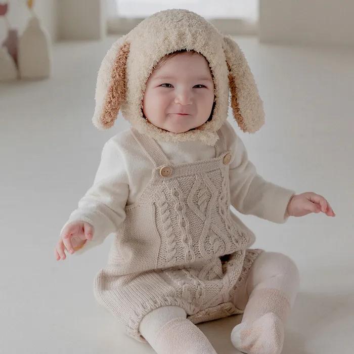 에르벨 니트 아기 오버롤