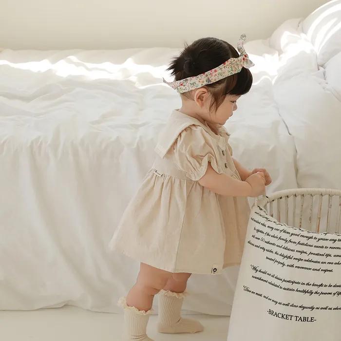 우리 아가가 좋아하는 즐거운 여름날 - 세일러 반팔 베이비 블라우스