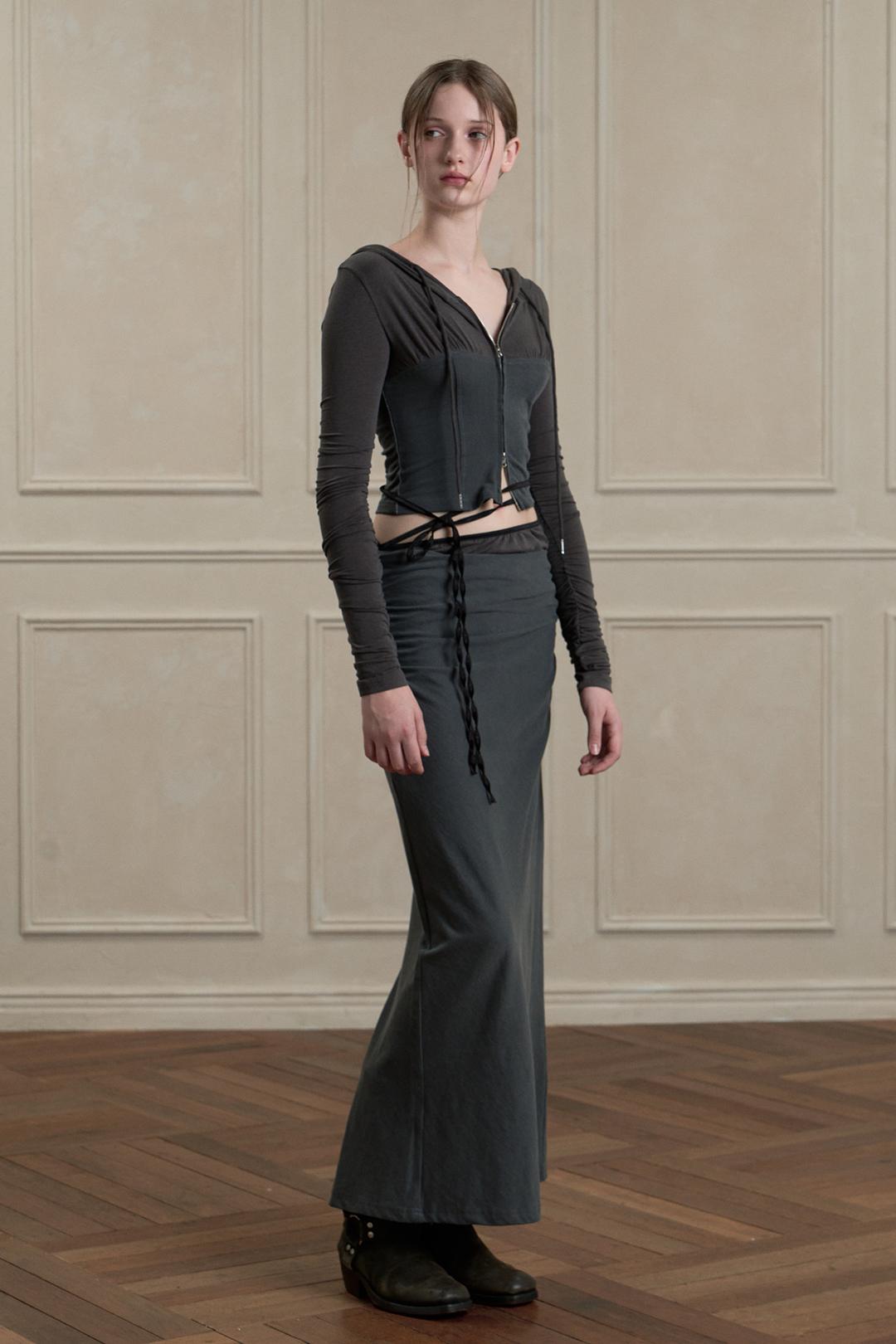 [Exclusive] NYMPH SKIRT charcoal