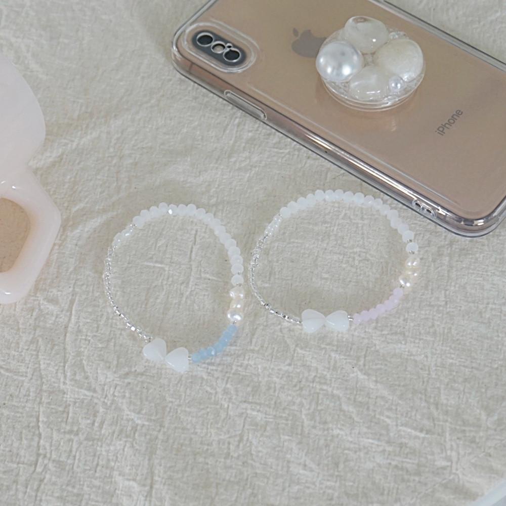 여름팔찌 우정팔찌 원석 진주