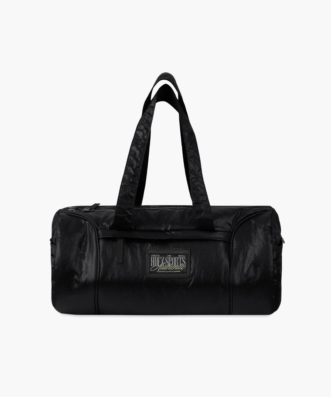 에이치덱스 글로시 나일론 더플백 (Black)