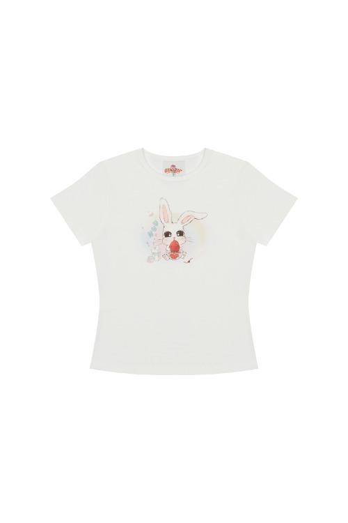 BUNNY TEE (STRAWBERRY)