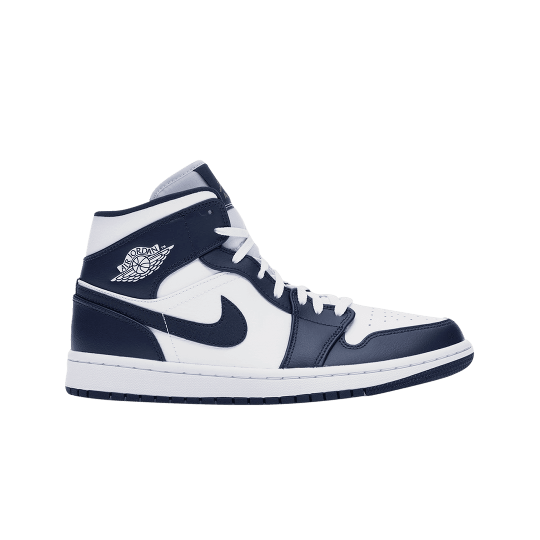 Jordan 1 Mid White Metallic Gold Obsidian