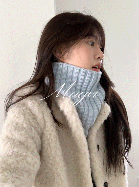 언더비 [Mayvi] fog winter 니트 넥 워머 (4 color),엑스트라파인울 80%