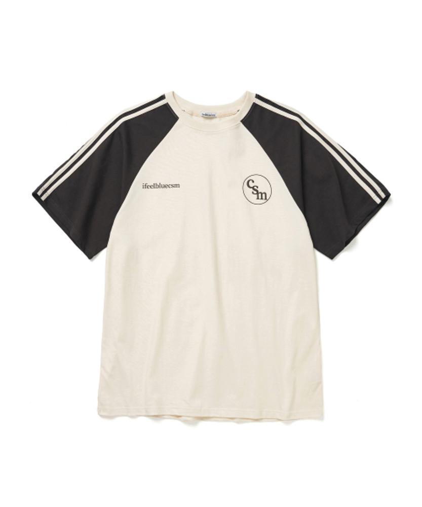 아이필블루씨에스엠 반팔티셔츠 CSM Raglan T SHIRT Cream