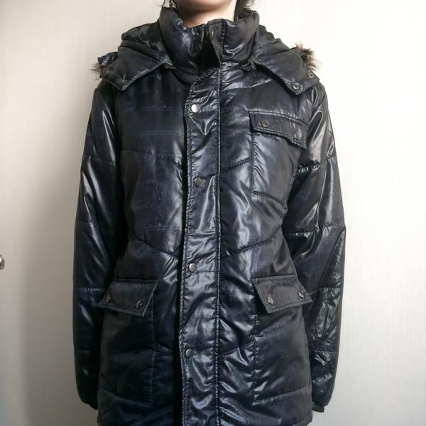 Bad boy full lettering printing Fake fur hood jumper