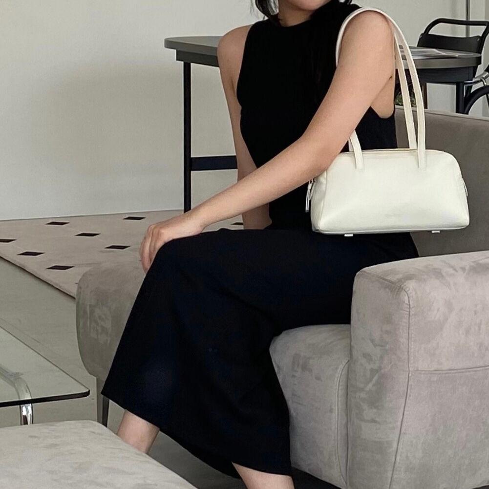 Bonton mini shoulder bag_Cream ivory