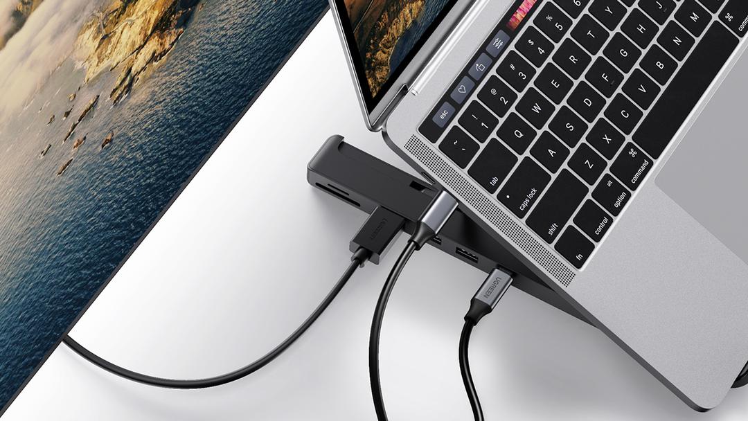 [유그린 X-Kit] 멀티허브 HDMI 품은 맥북 노트북 거치대