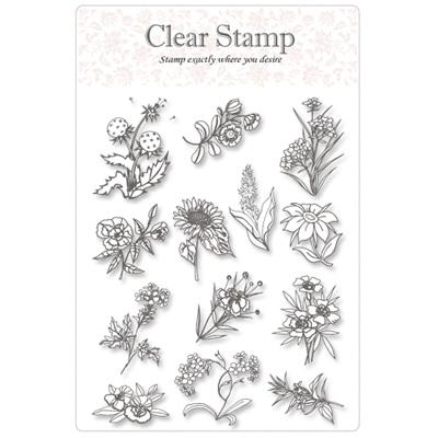 Flower-3 (3204) : 클리어 스탬프