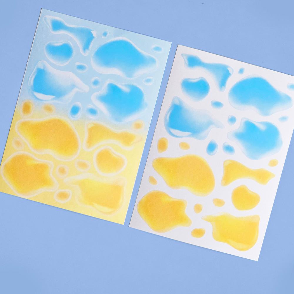 [마시랜드] 시럽 노랑하늘 스티커