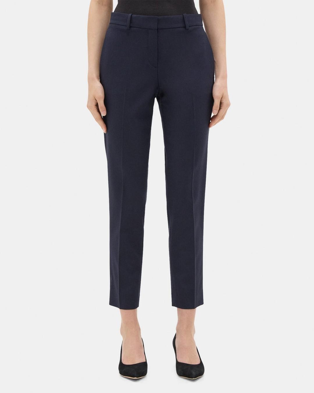Classic Crop Pant in Sevona Stretch Wool