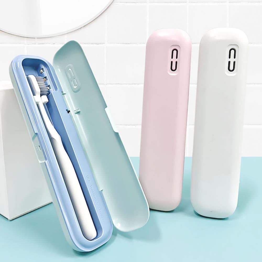 (건전지+케이블) 국산 UV 자외선 휴대용 칫솔 살균기 소독기 유비세이프 TS-501L(LED)