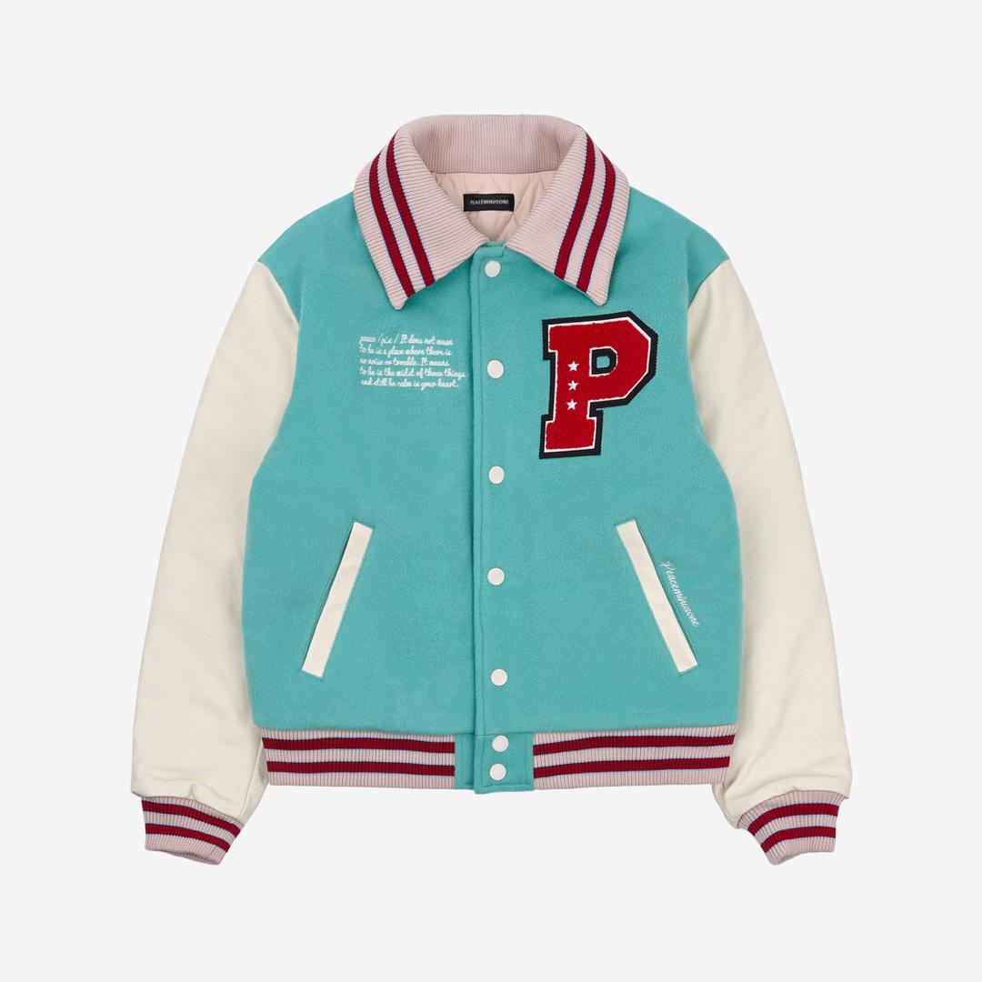 スカジャン Peaceminusone Varsity Jacket #1 Mint PMO®➖VARSITY JACKET #1 MINT