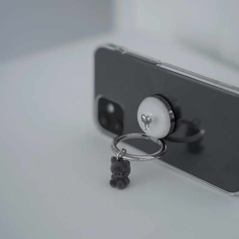 Melting heart Ring (White) - My Cat (Dark)