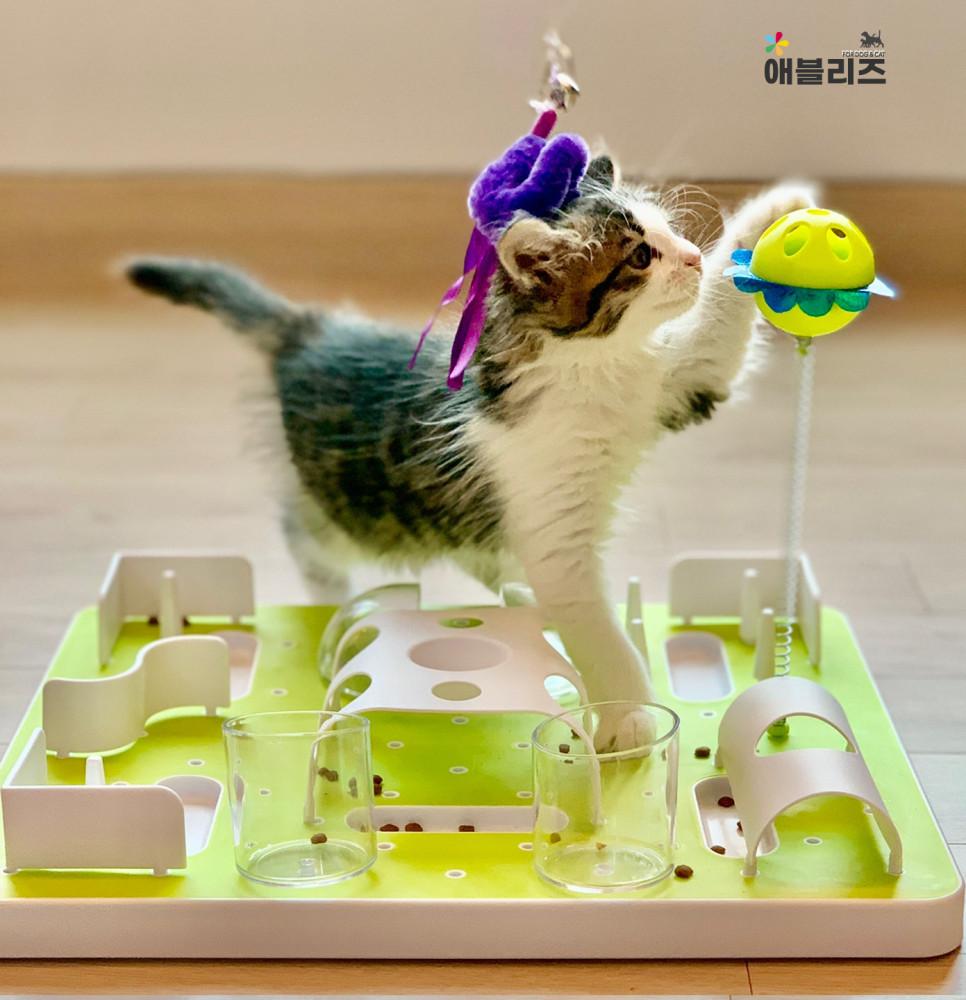 애블리즈 고양이 장난감 난이도조절 먹이퍼즐 1탄 간식 먹이 장난감