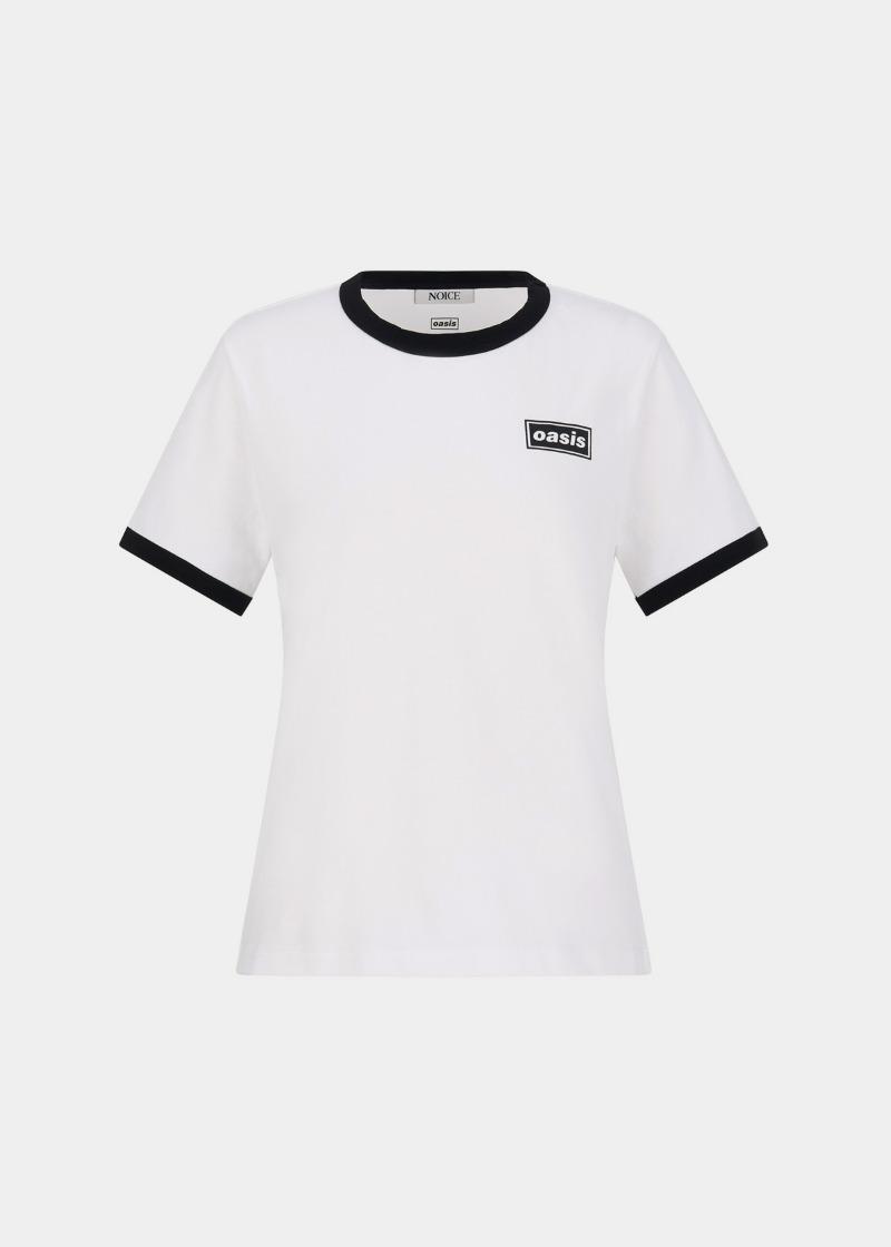 NOICE X OASIS W BAND T-SHIRT - BLACK