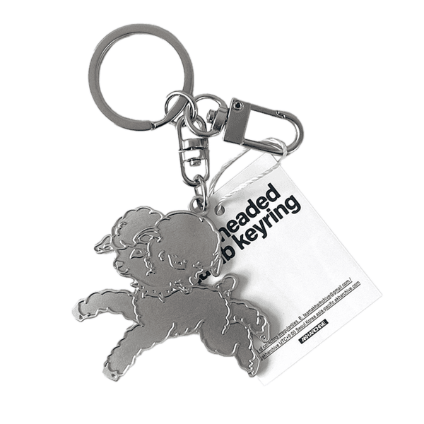 Two headed lamb keyring