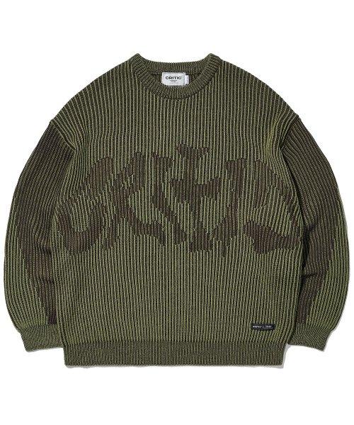 Goth Logo Knit Khaki