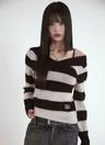 [PRE-ORDER] PONY STRIPE KNIT / BLACK