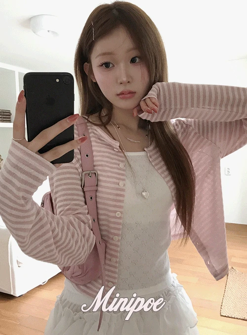 [MADE] 로젤 스트라이프 가디건 (1color)