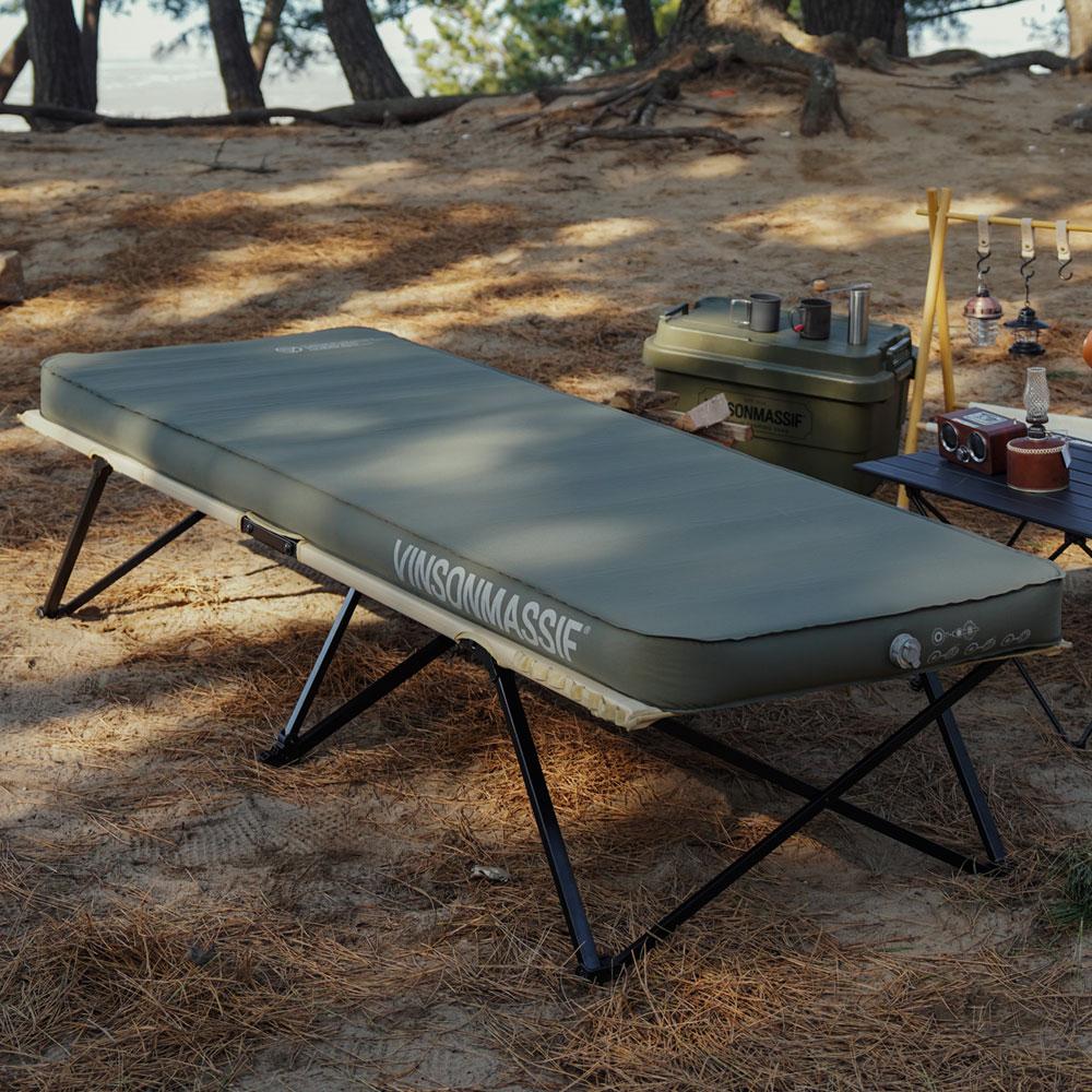 빈슨메시프 캠핑 카스테라 에어 자충매트 10T 싱글 더블 2종