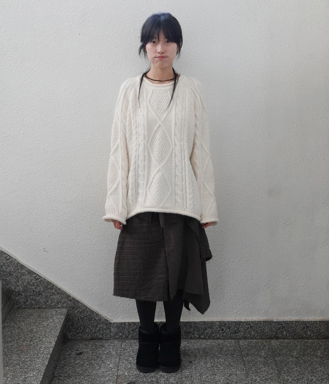 벌키 트위스트 니트 (2c)