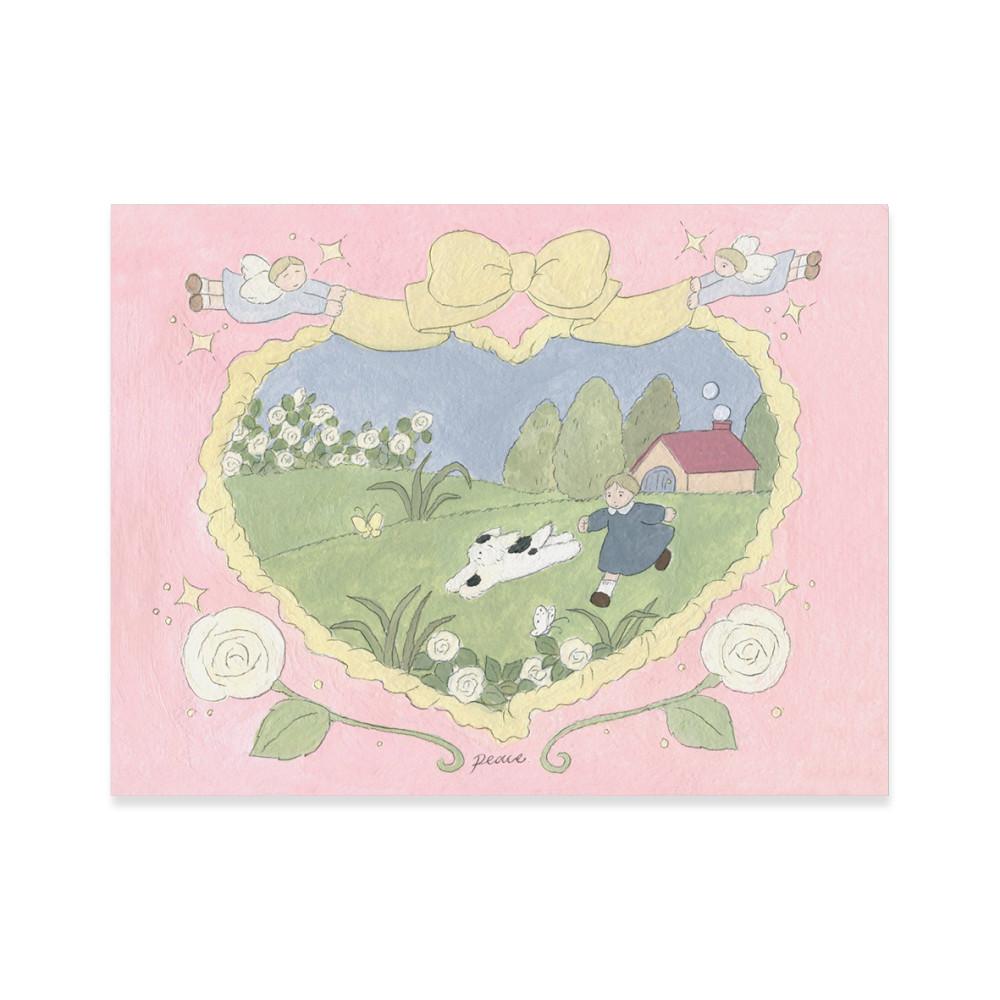 '하트 로즈' 엽서