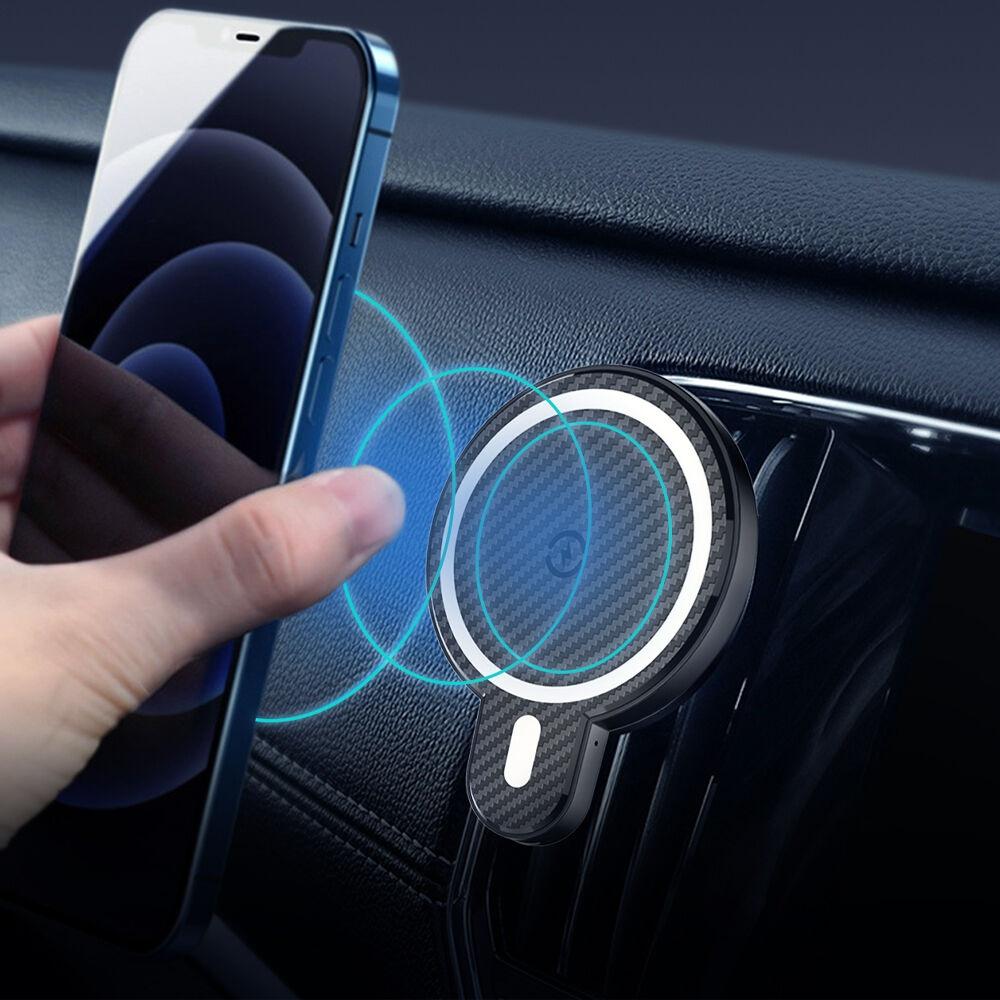 햅시 초미니 맥세이프 차량용 고속무선충전 거치대 마그네틱 YMQ33