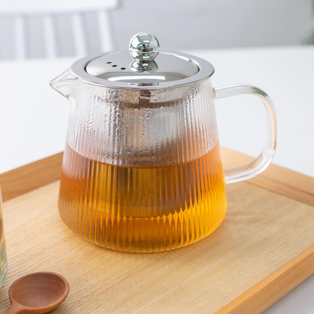 플리츠 티팟 차주전자 티포트 찻주전자 500ml