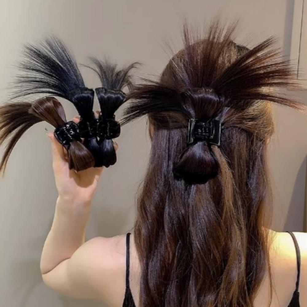 가시머리 가발 핀 가시번 반묶음 반머리 까치 당고 올림 머리