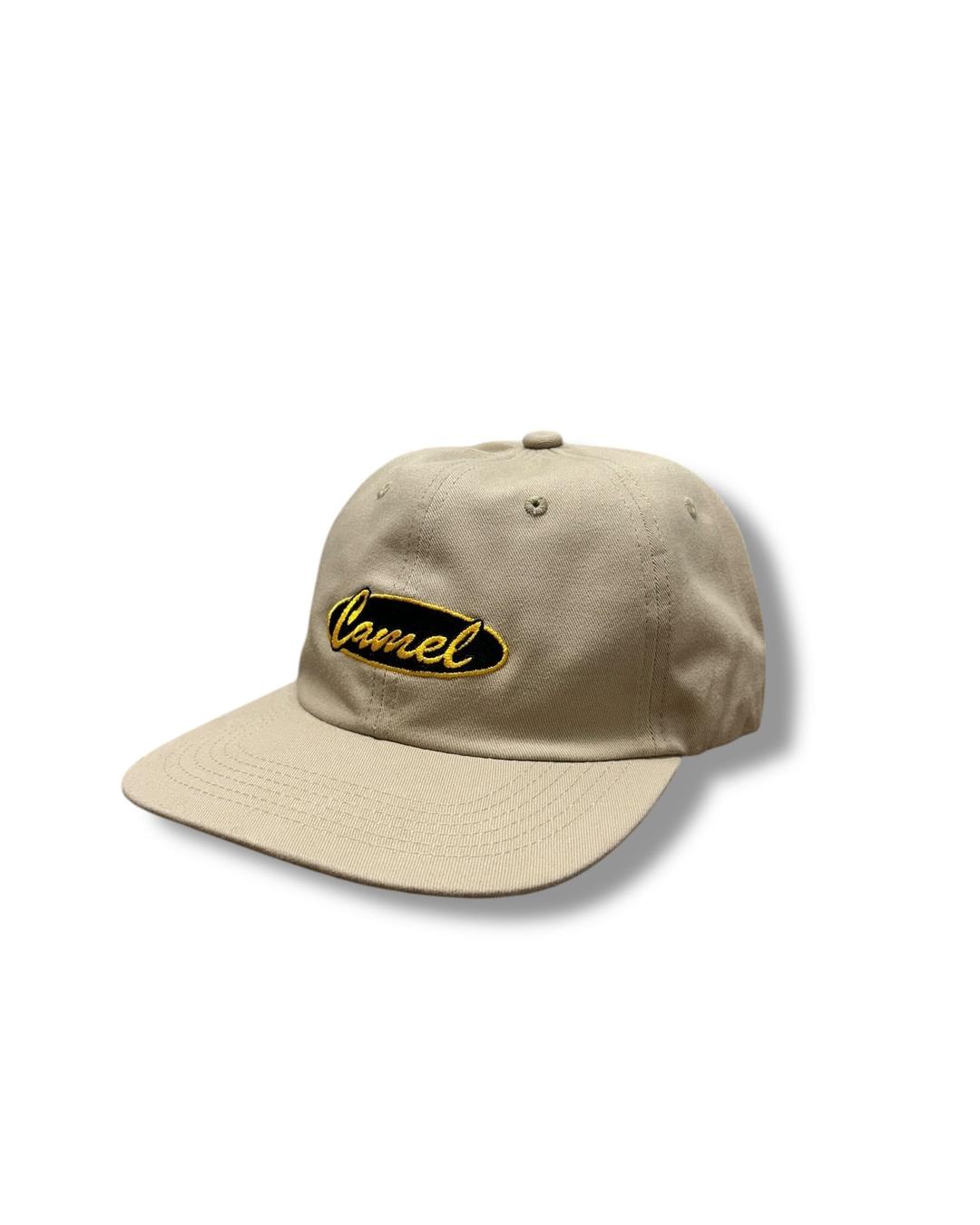 Camel logo 6 panal cap - beige color