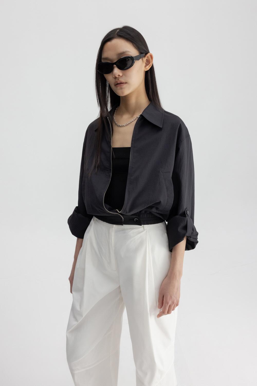 TILTED SHIRT JUMPER (BLACK)