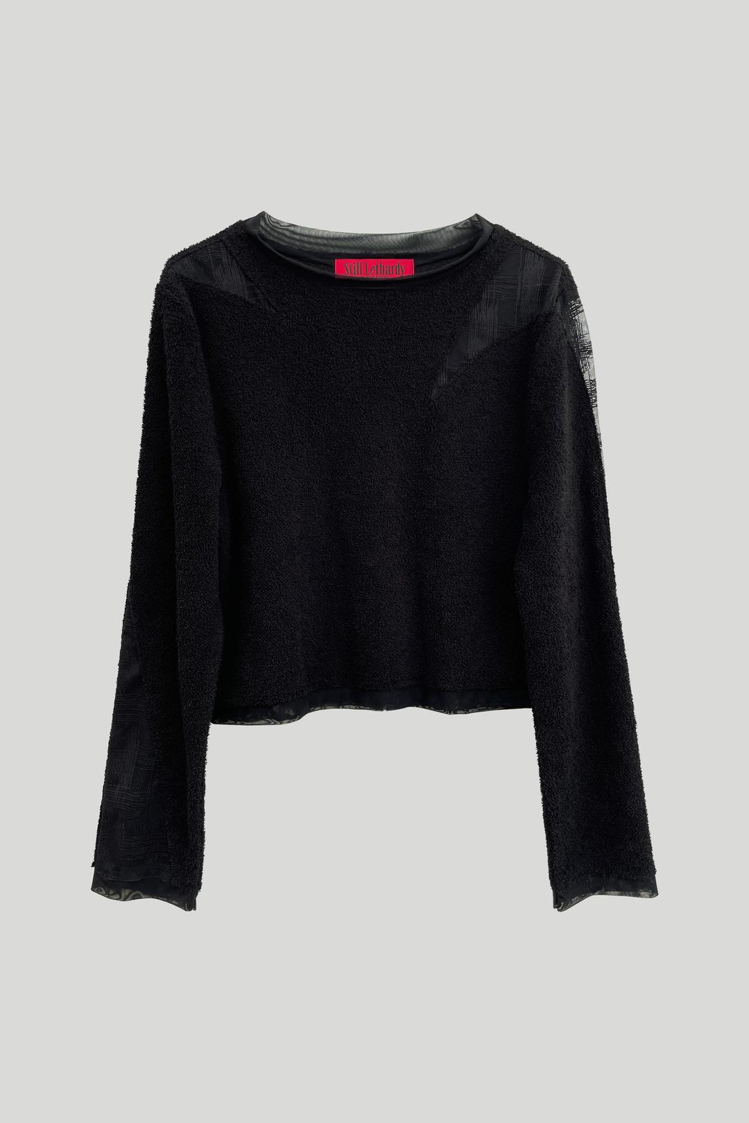 CHECK COMBI TERRY TOP